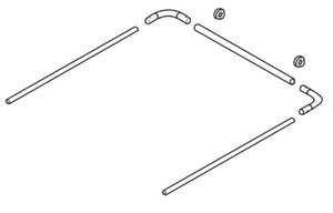 Steel Tarp Bow Set: Upper Arm and Cross Tube  | Tarping-Systems-Inc.